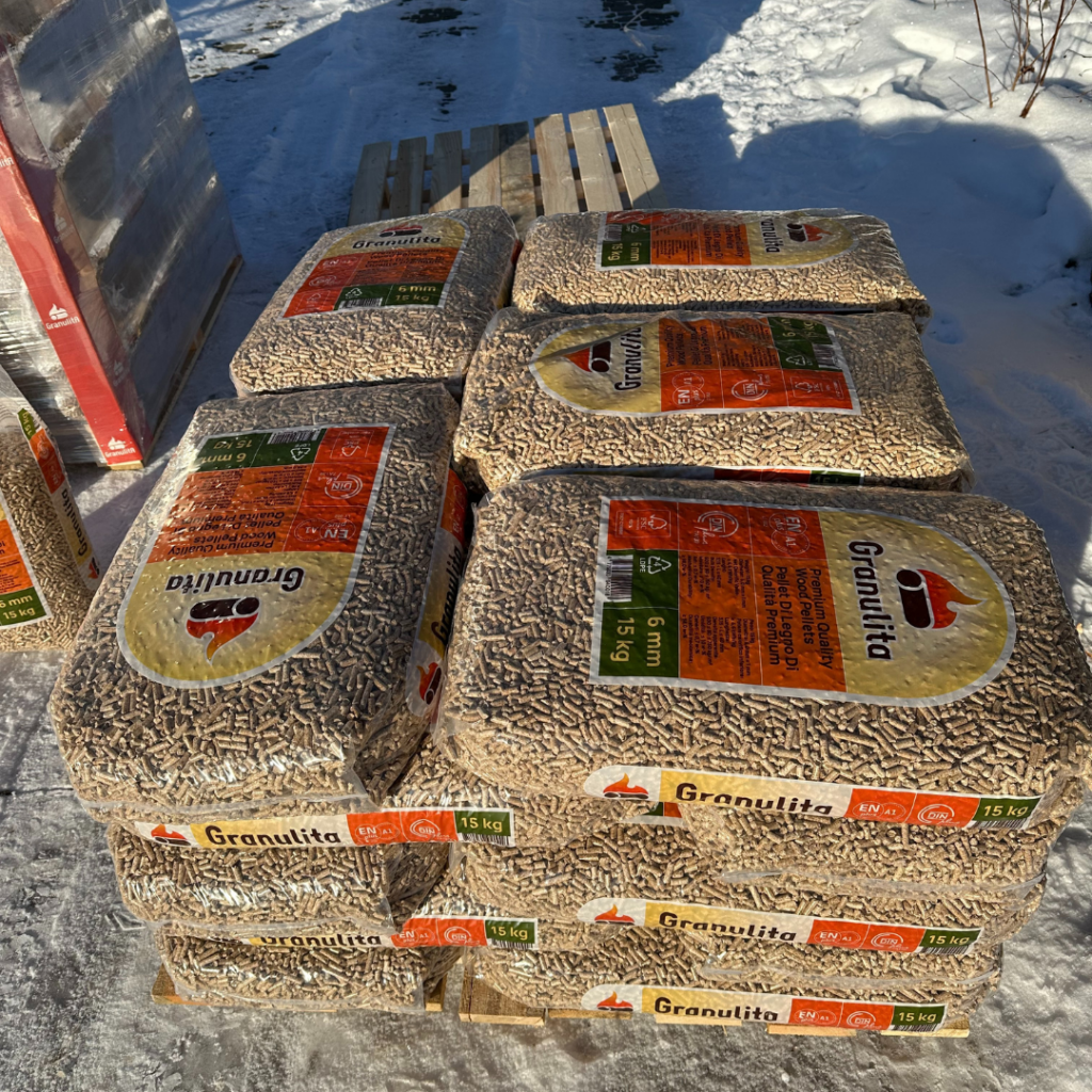 pół palety pelletu granulita